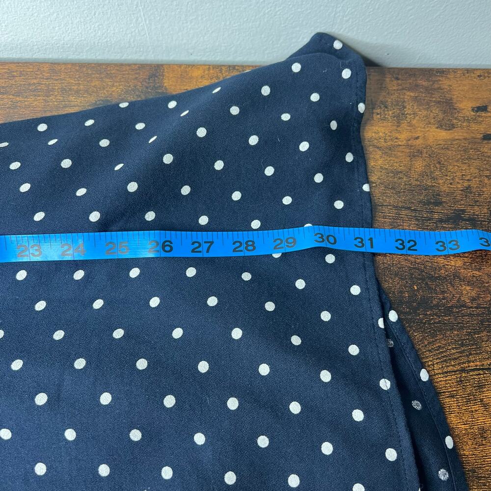 Old Navy Fit & Flare Mini Dress Navy White Polka Dot Women's L Petite Nautical - Picture 11 of 12